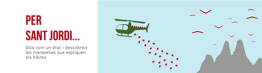 Viu un Sant Jordi original volant en helicòpter 2 sant jordi